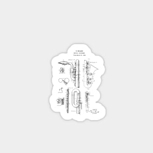 United States Office Patent - Saxophone H.Selmer Sticker